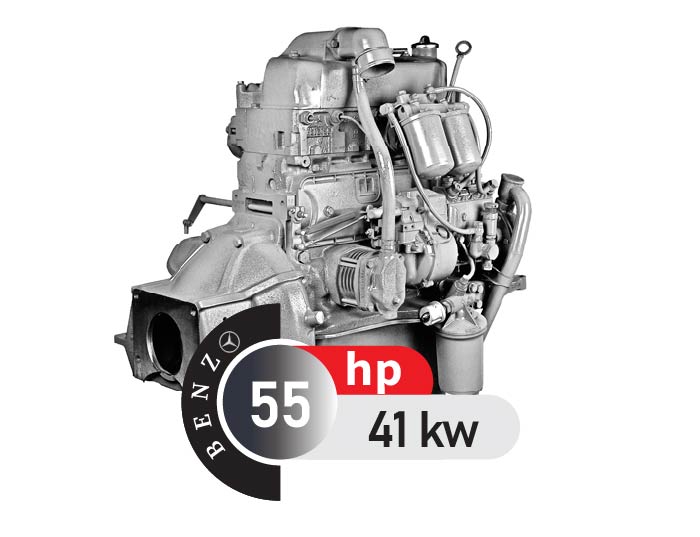 تسمه موتور دیزل بنز 55 اسب بخار مدل OM314GE